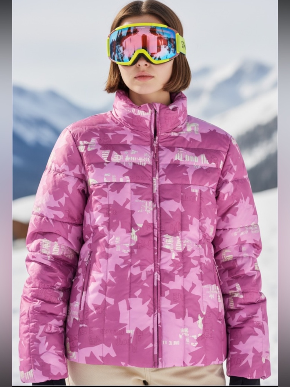 Bogner Teen Girls Pink Puffer Ski Jacket
